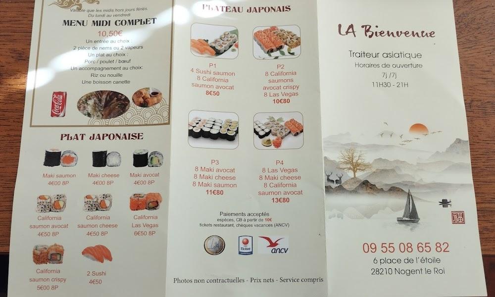 traiteur asiatique la bienvenue - Menu Image 1